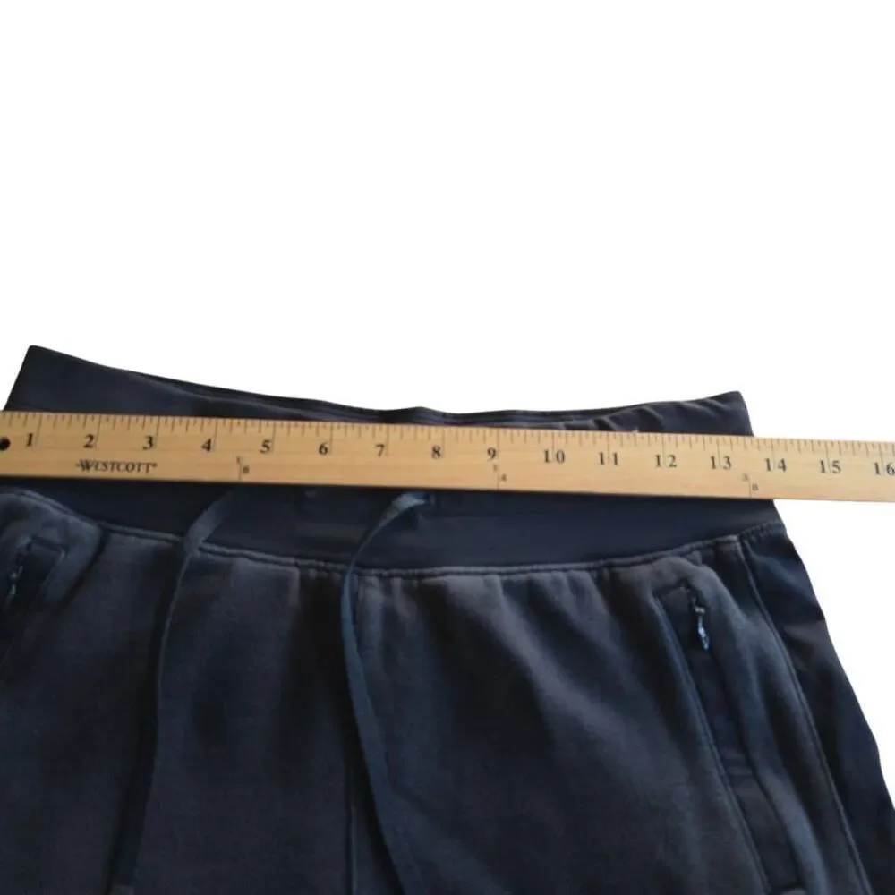Lululemon womens Sz 4 wash black high Rise Scuba jogger pants